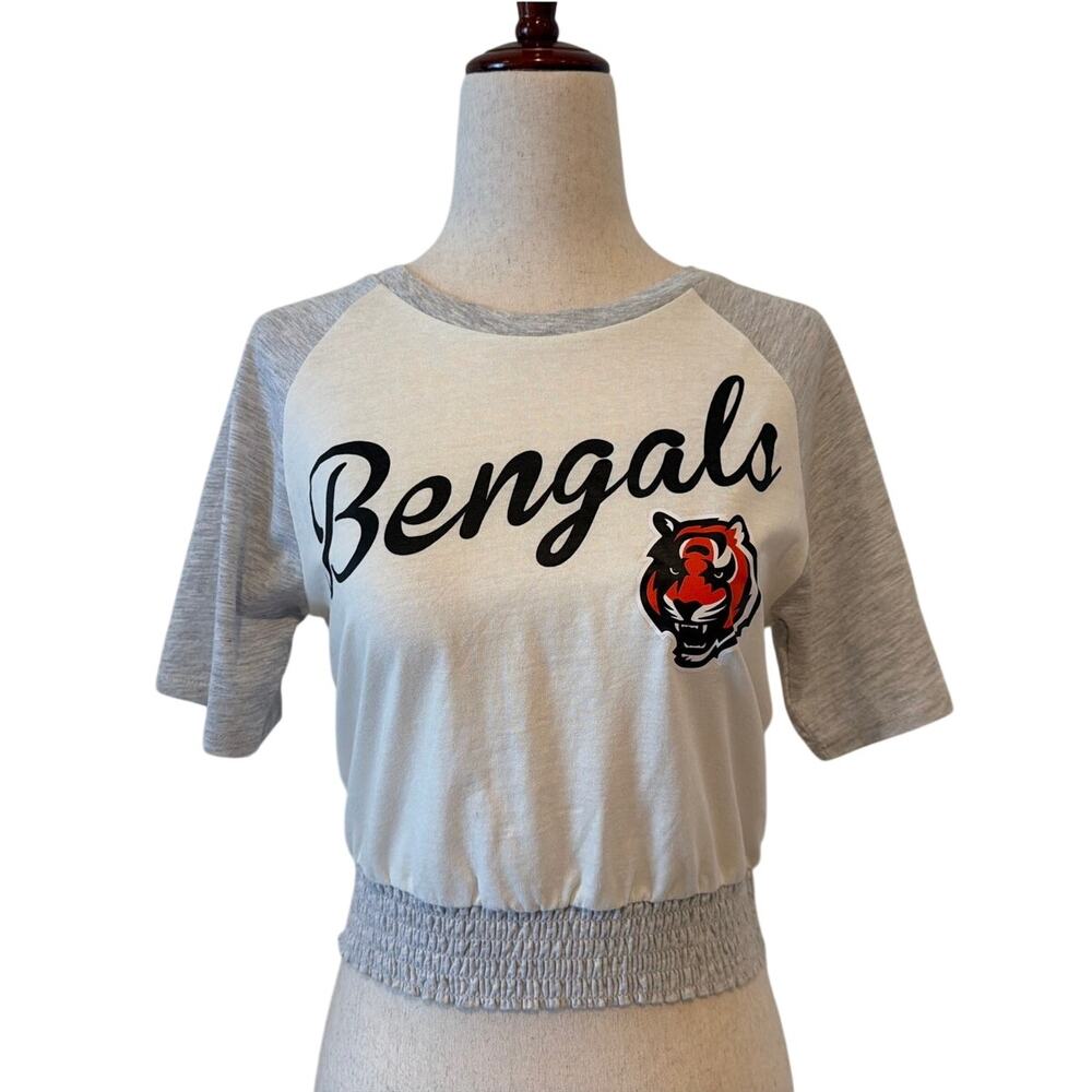 NWT NFL Team Apparel Cincinnati Bengals Raglan T-Shirt, Youth Medium 10/12